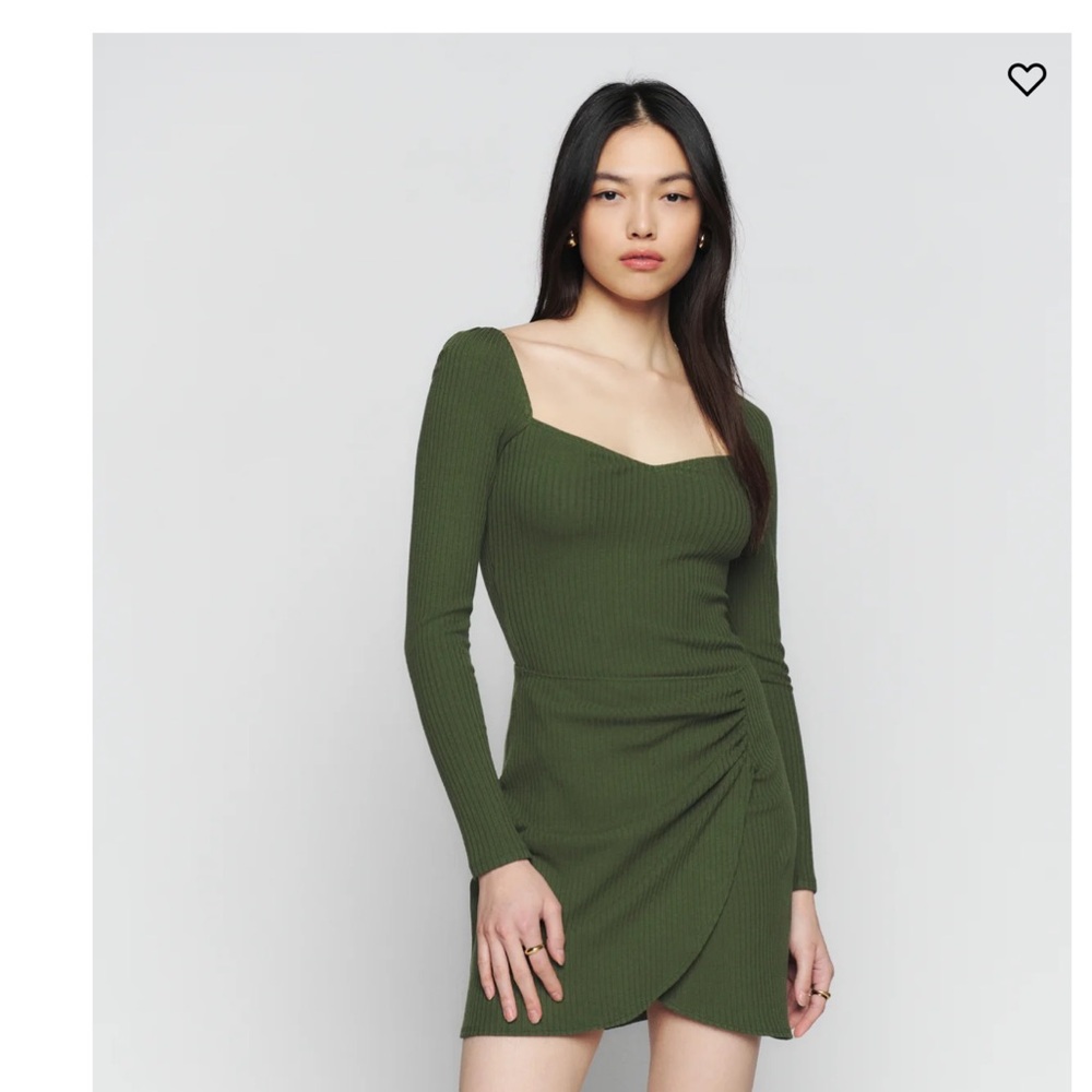 NWT Reformation Cleona Knit Dress- Fern size S